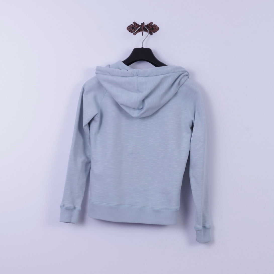 Diesel Womens XS Sweatshirt Mint Cotton Full Zipper Hooded Vintage Ath Dept Top