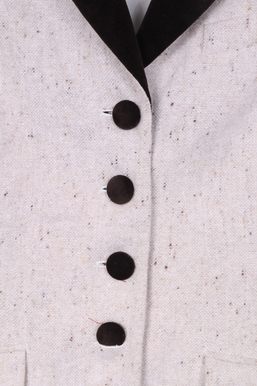 Together Womens 10 36 S Blazer Cream Spalline monopetto con coda posteriore Vinatge 