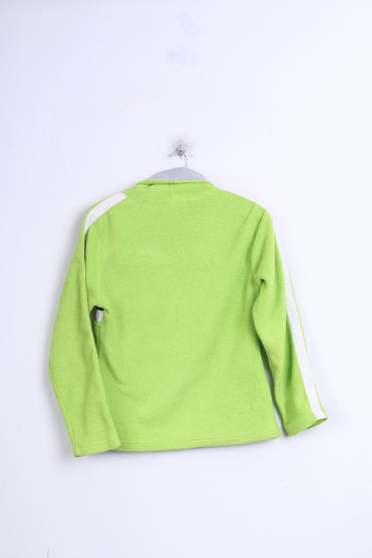 ACTIVEWEAR Womens S Fleece Top Sweatshirt Lime Trutle Neck - RetrospectClothes