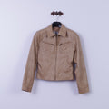 Giacca Pina Colada da donna 38 S. Top con zip dal design scandinavo in PVC beige