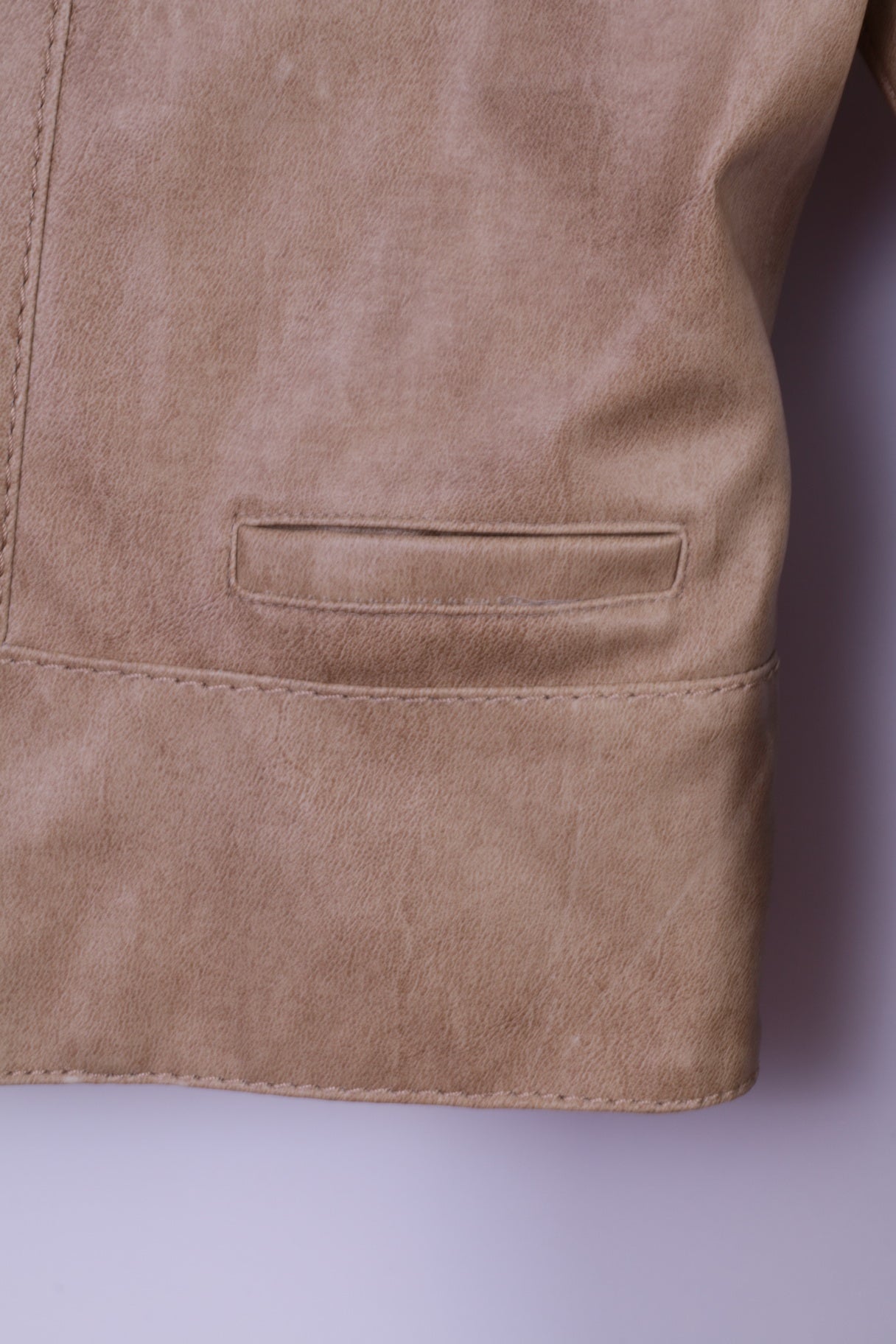 Pina Colada Womens 38 S Jacket Beige PVC Scandinavian Design Zip Up Top