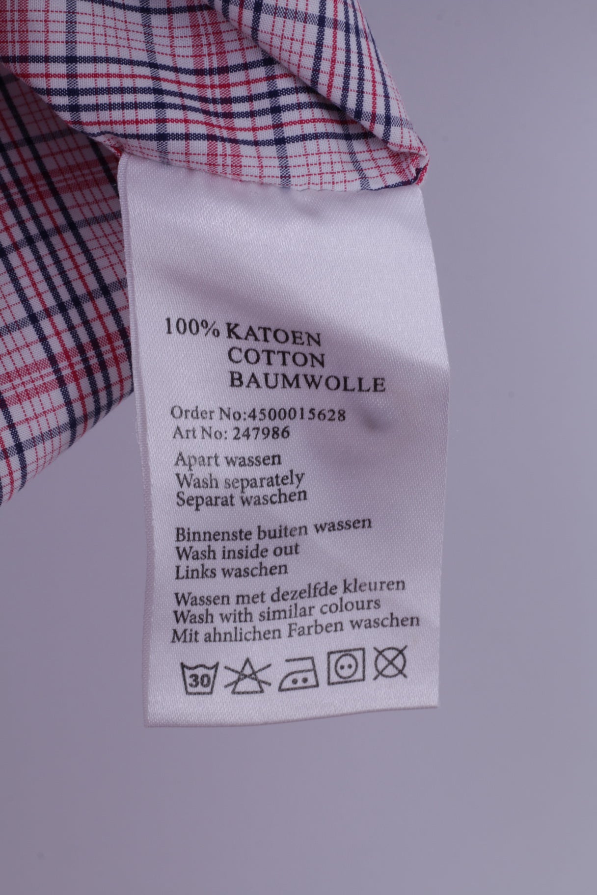 Mills Brothers Mens XL (M) Casual Shirt Red Check Cotton X18 Vintage Apparel Short Sleeve