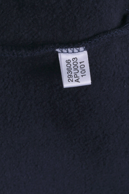Adidas Mens L Sweatshirt Navy Cotton Hooded Kangaroo Pocket