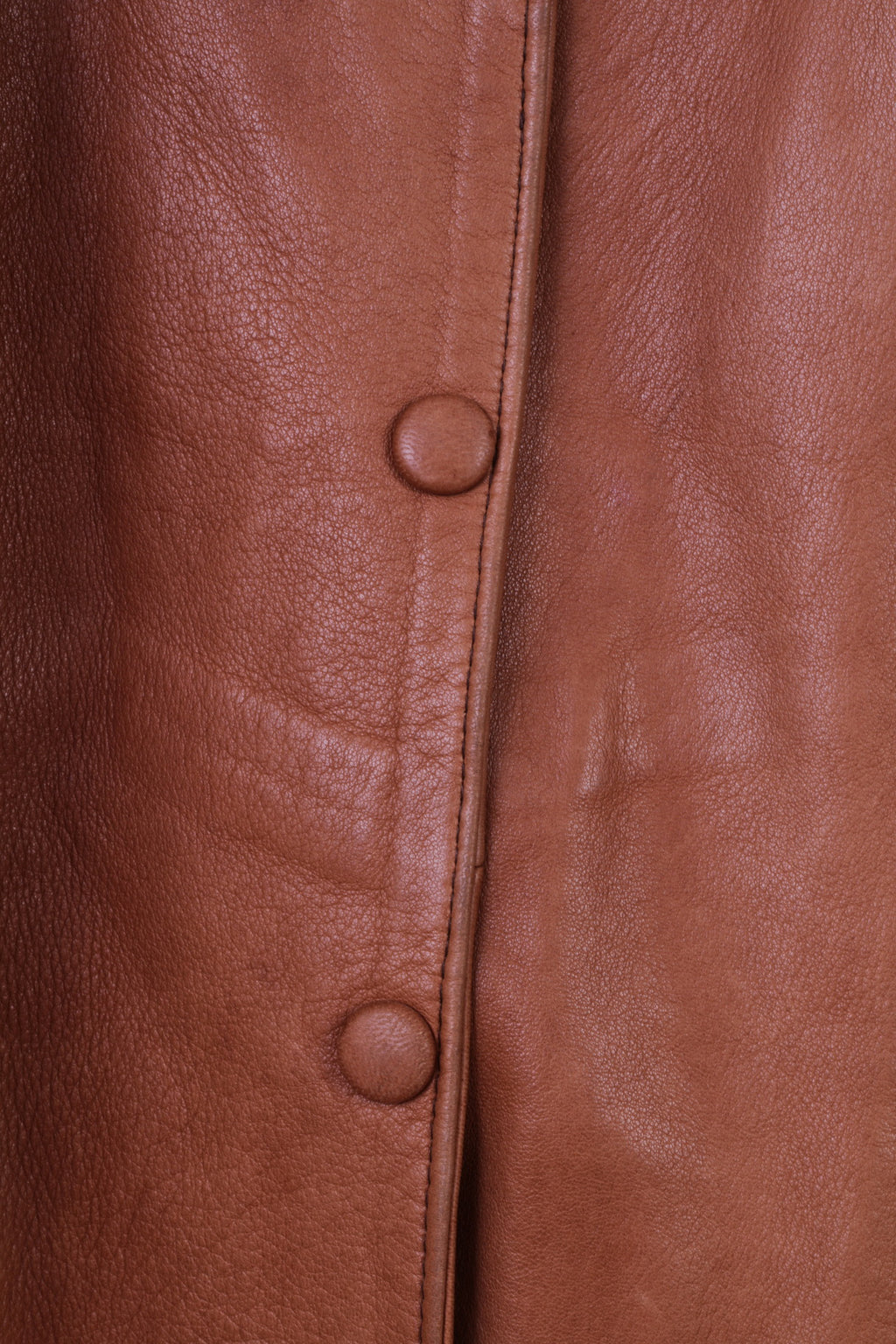 Giubbotto bomber M da donna Albir Piel in pelle marrone vintage realizzato in Spagna con chiusura a scatto