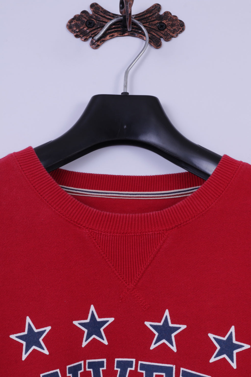 Converse M Sweat-shirt à col rond en coton mélangé rouge pour homme Motif All Stars NYC