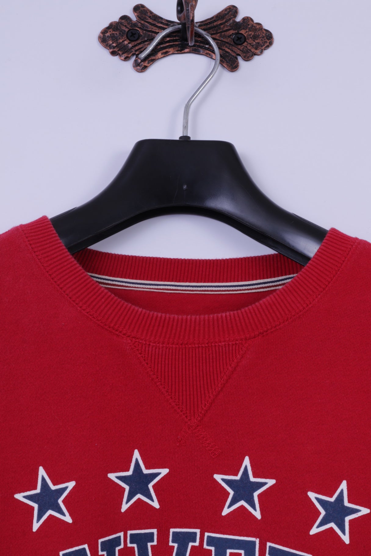 Converse M Sweat-shirt à col rond en coton mélangé rouge pour homme Motif All Stars NYC