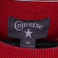 Converse Mens M Sweatshirt Red Cotton Blend Graphic All Stars NYC Crew Neck Top