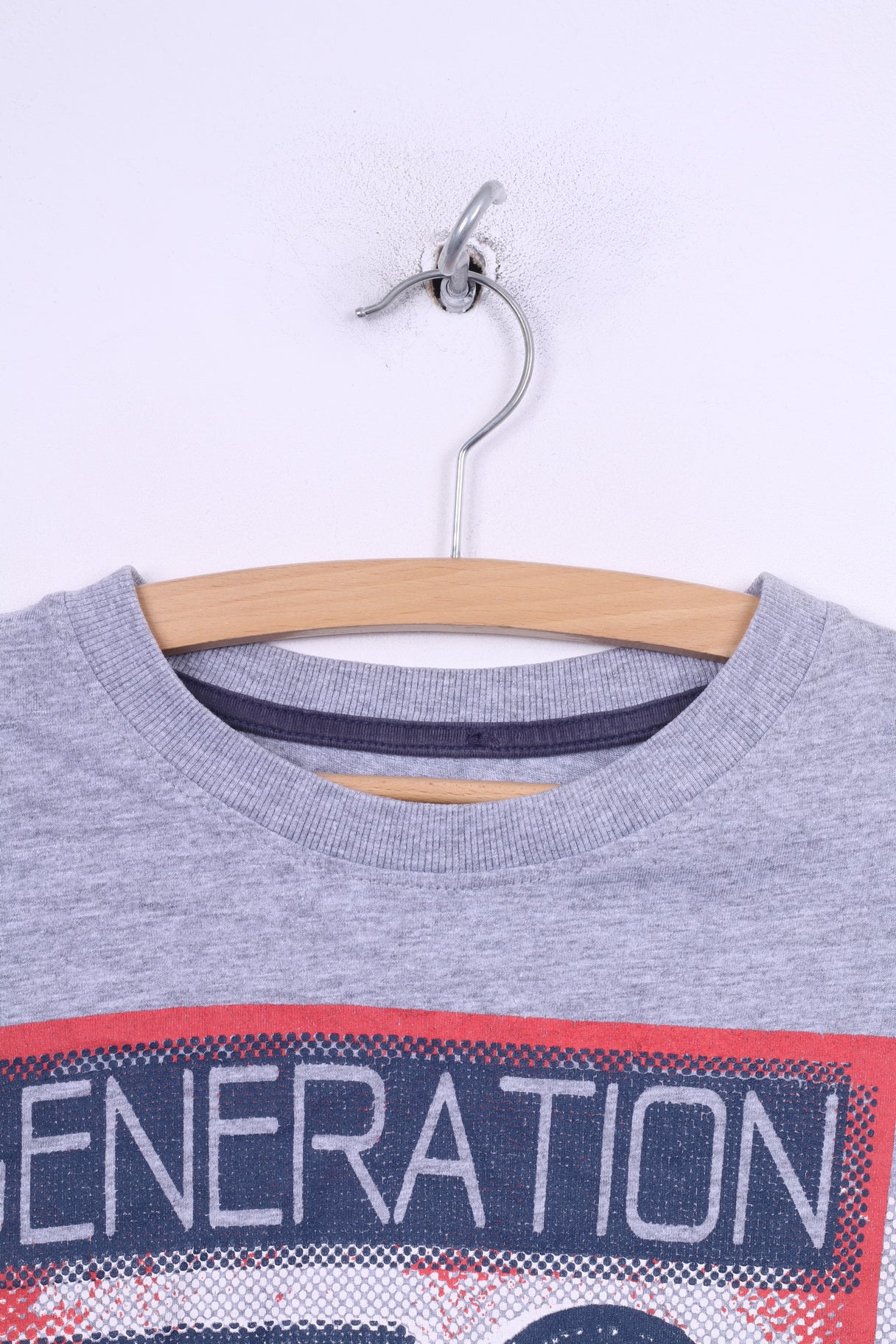 Maglietta da uomo Dunnes S 33/34 grafica in cotone grigio generazione top in vinile 