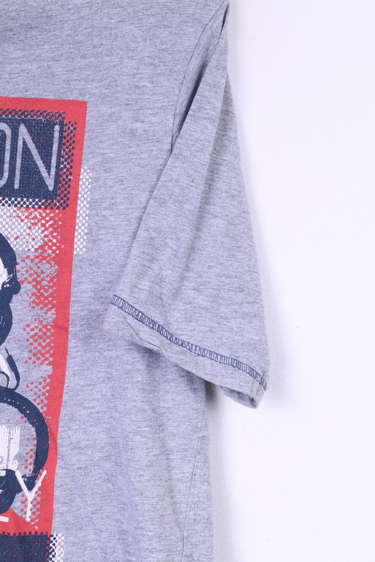 Maglietta da uomo Dunnes S 33/34 grafica in cotone grigio generazione top in vinile 