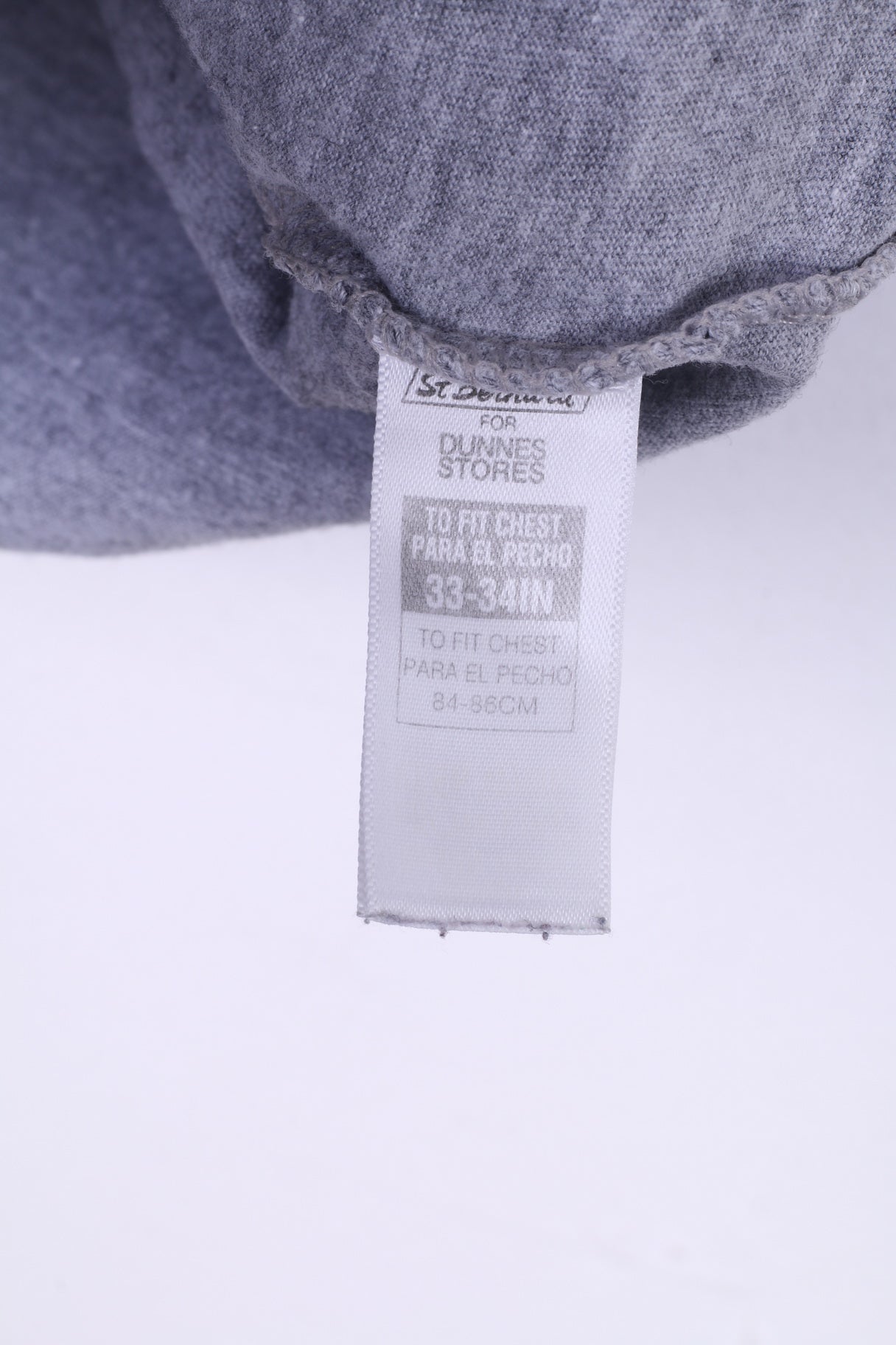 Maglietta da uomo Dunnes S 33/34 grafica in cotone grigio generazione top in vinile 