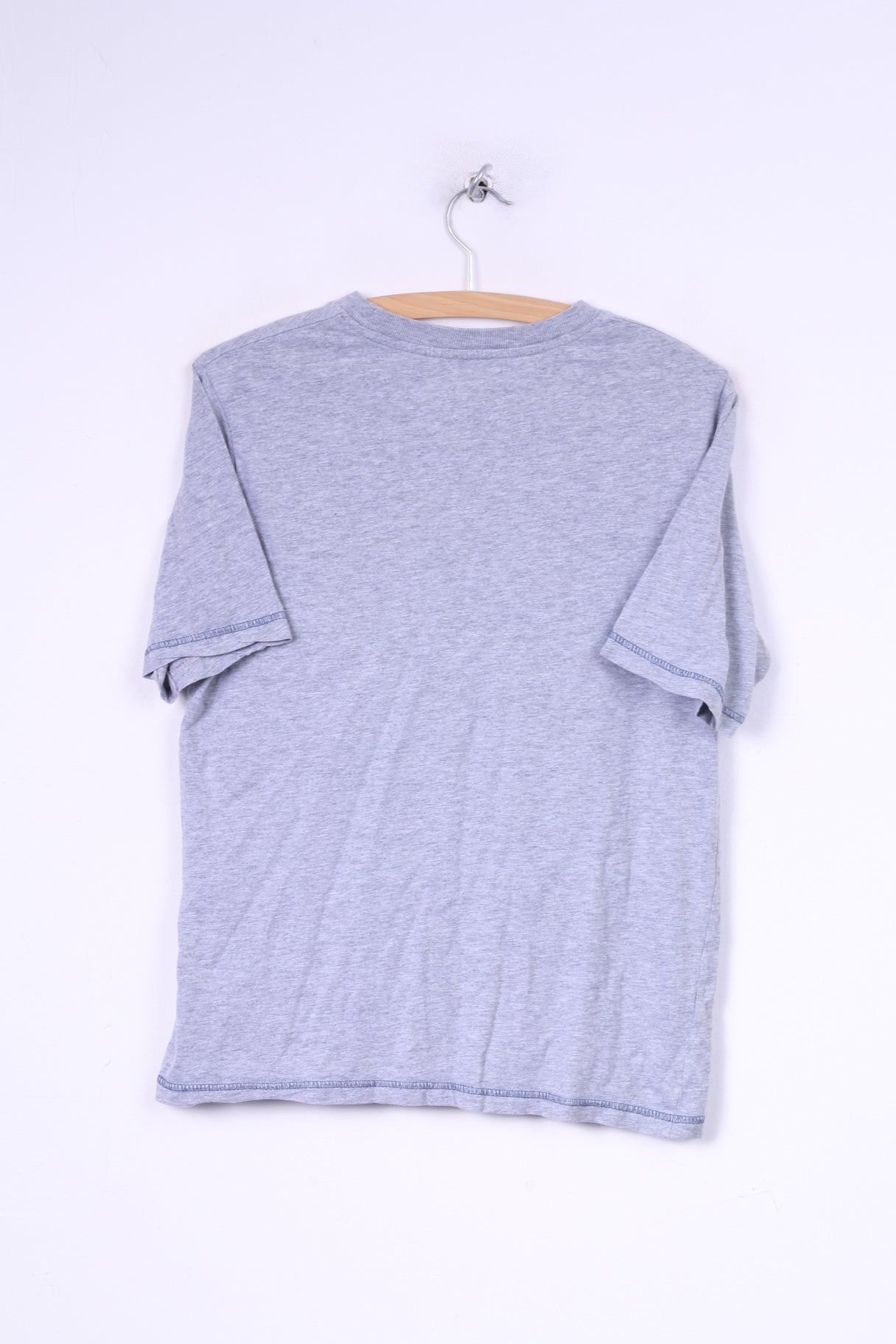 Dunnes Mens S 33/34 T-Shirt Graphic Grey Cotton Generation Vinyl Top