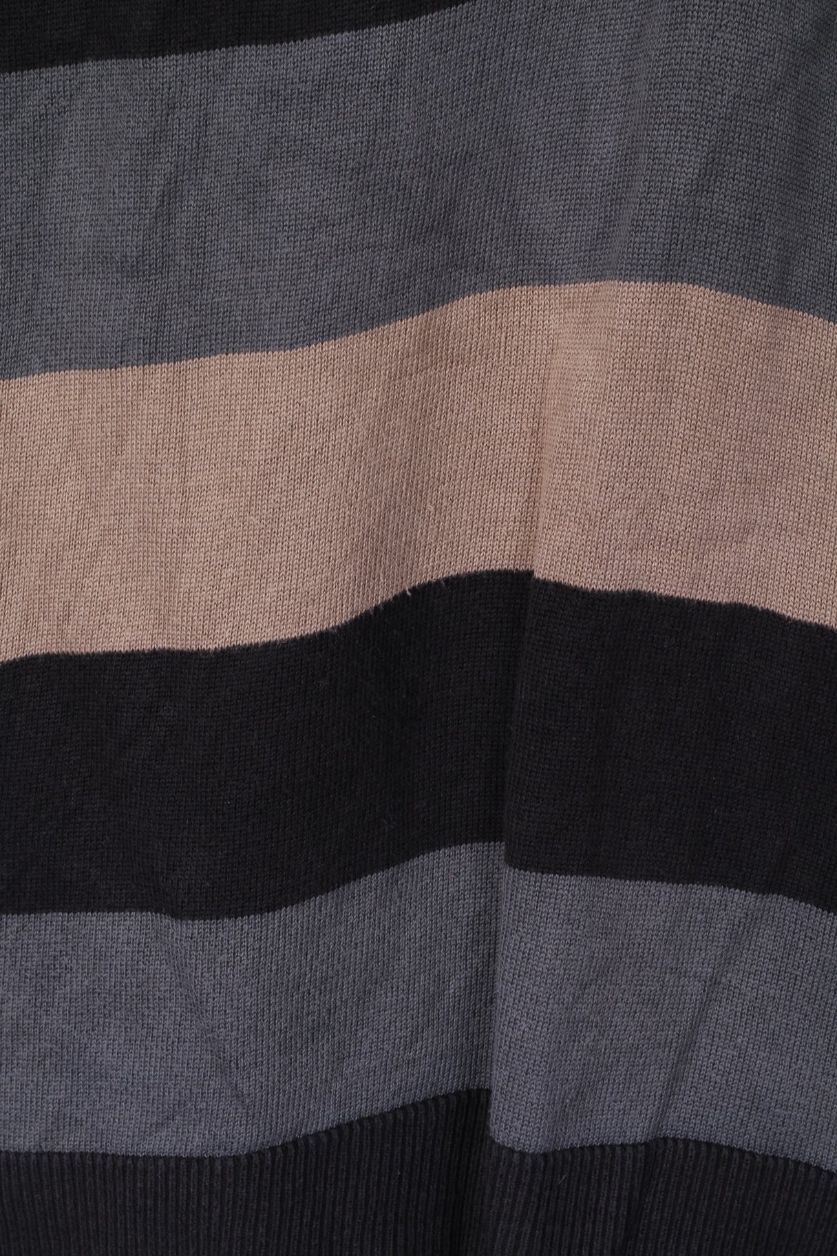 GAP Mens S Polo Shirt Long Sleeve Cotton Striped Dark