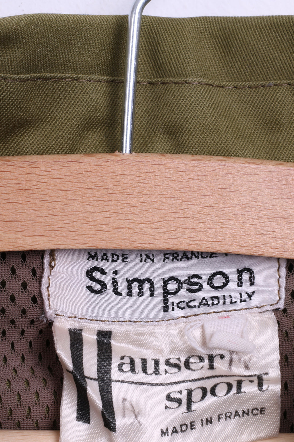 Simpson Womens 48 XL Outdoor Shirt Khaki France Pockets - RetrospectClothes