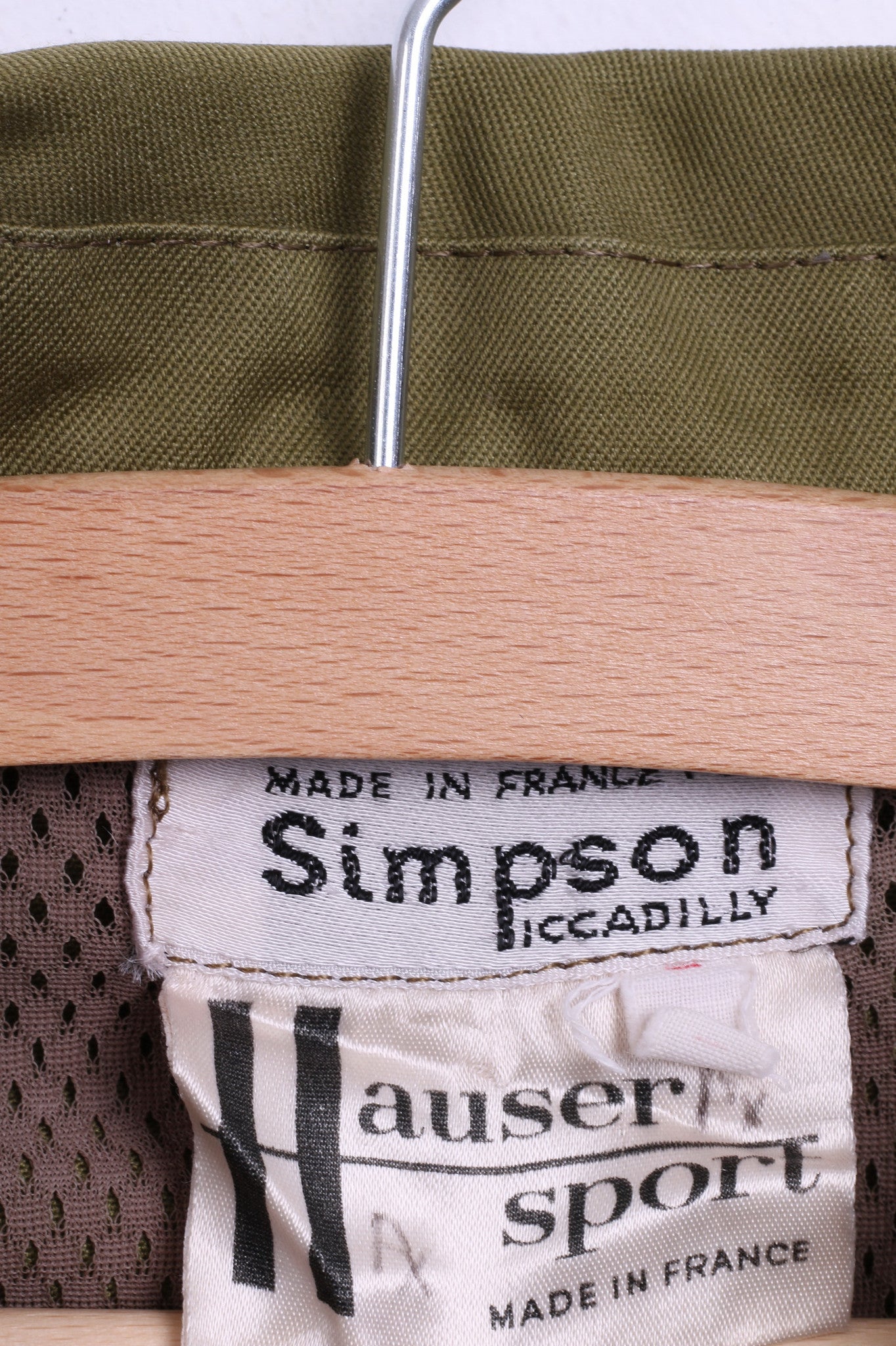 Simpson Womens 48 XL Outdoor Shirt Khaki France Pockets - RetrospectClothes