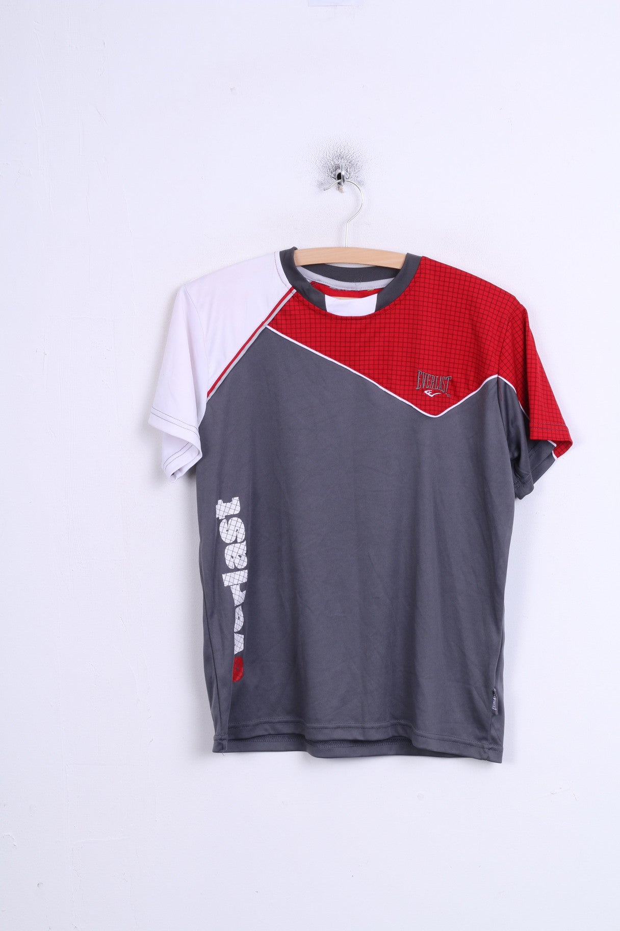 Maglia Everlast da ragazzo 13 girocollo sportiva grigia