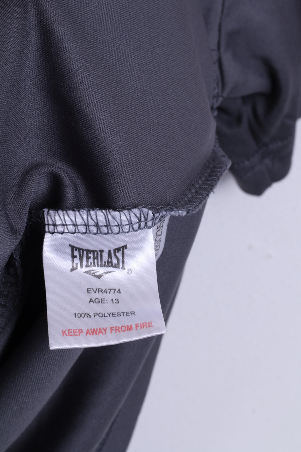 Maglia Everlast da ragazzo 13 girocollo sportiva grigia