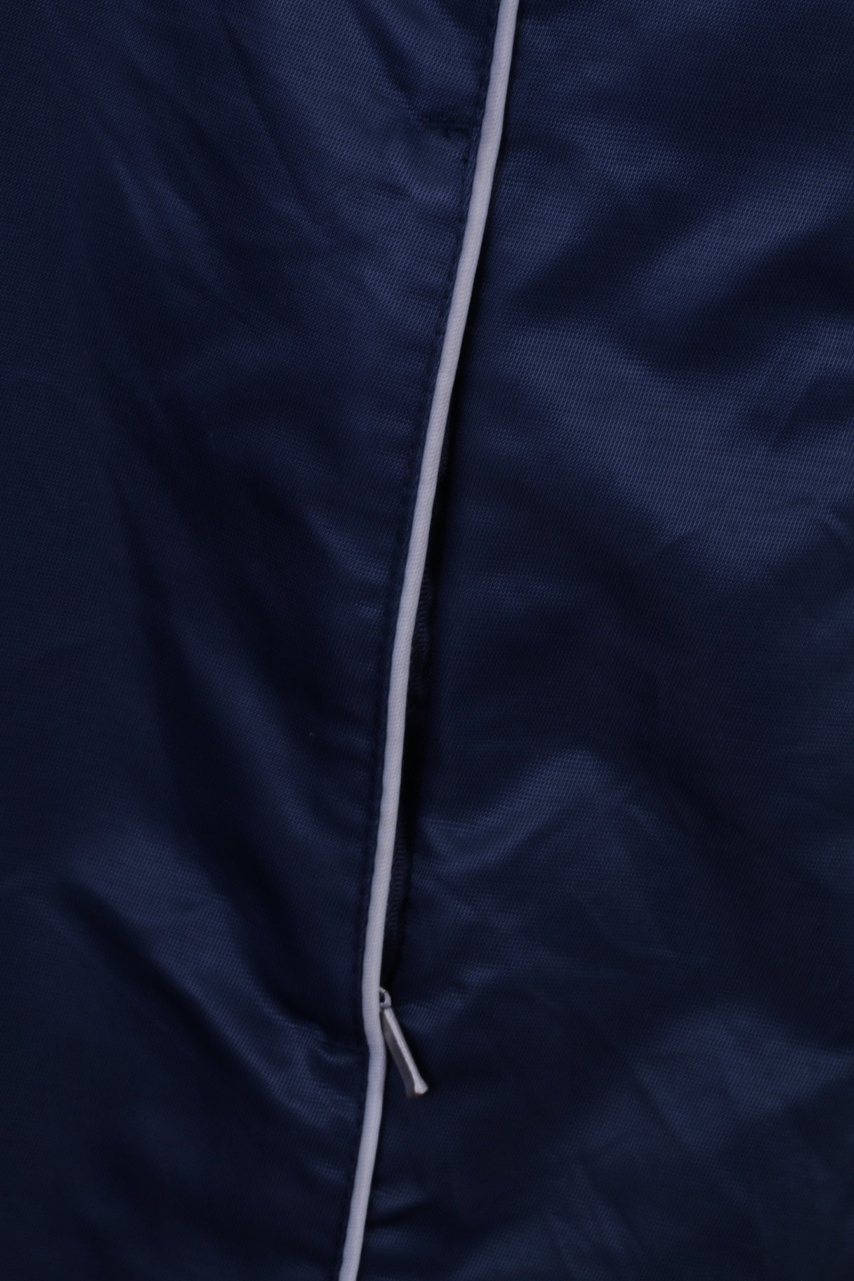 La Gear Womens 12 S Coat Navy 100% Nylon Shiny Hooded Full Zipper Casual Top