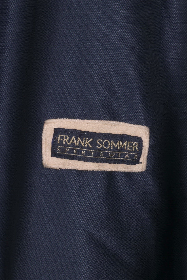 Giacca Frank Sommer da ragazzo 158 Abbigliamento sportivo blu scuro con cerniera completa imbottita