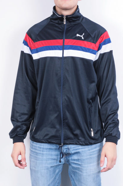 Danuta Mens XL Jacket Tracksuit Top Full Zipper Blue Sport - RetrospectClothes