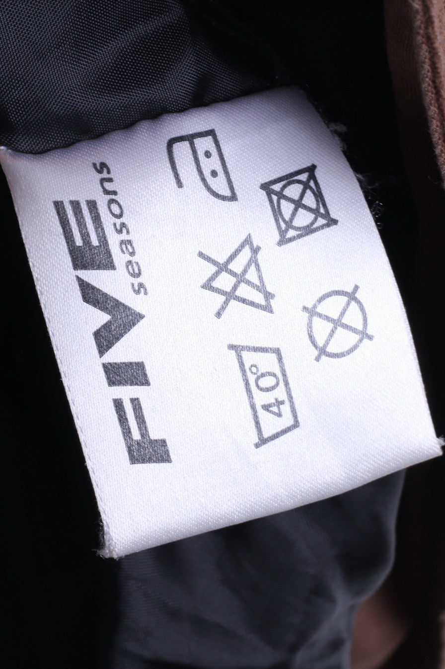 FIVE Womens 38 M Jacket Brown Cotton Padded - RetrospectClothes