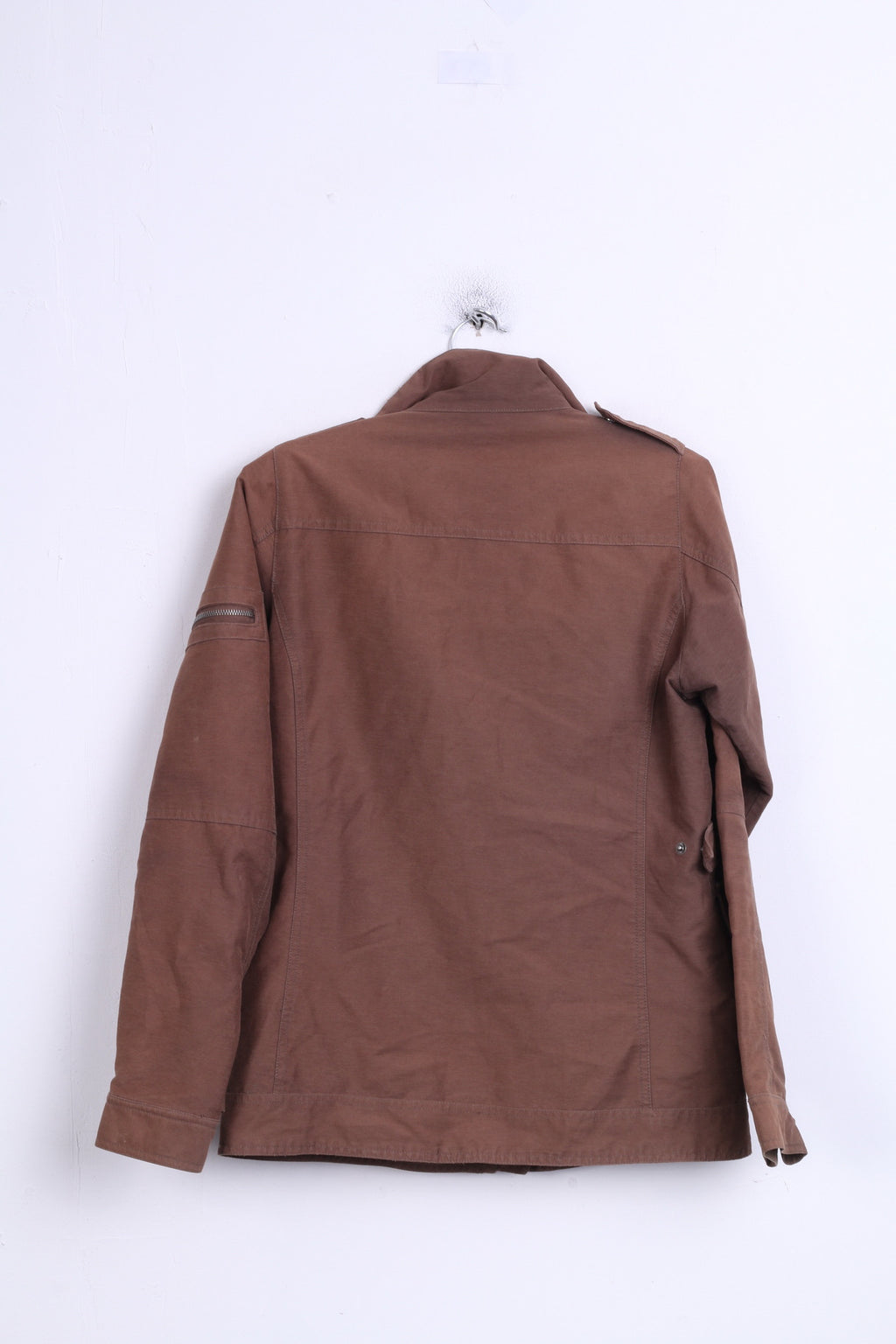 FIVE Womens 38 M Jacket Brown Cotton Padded - RetrospectClothes