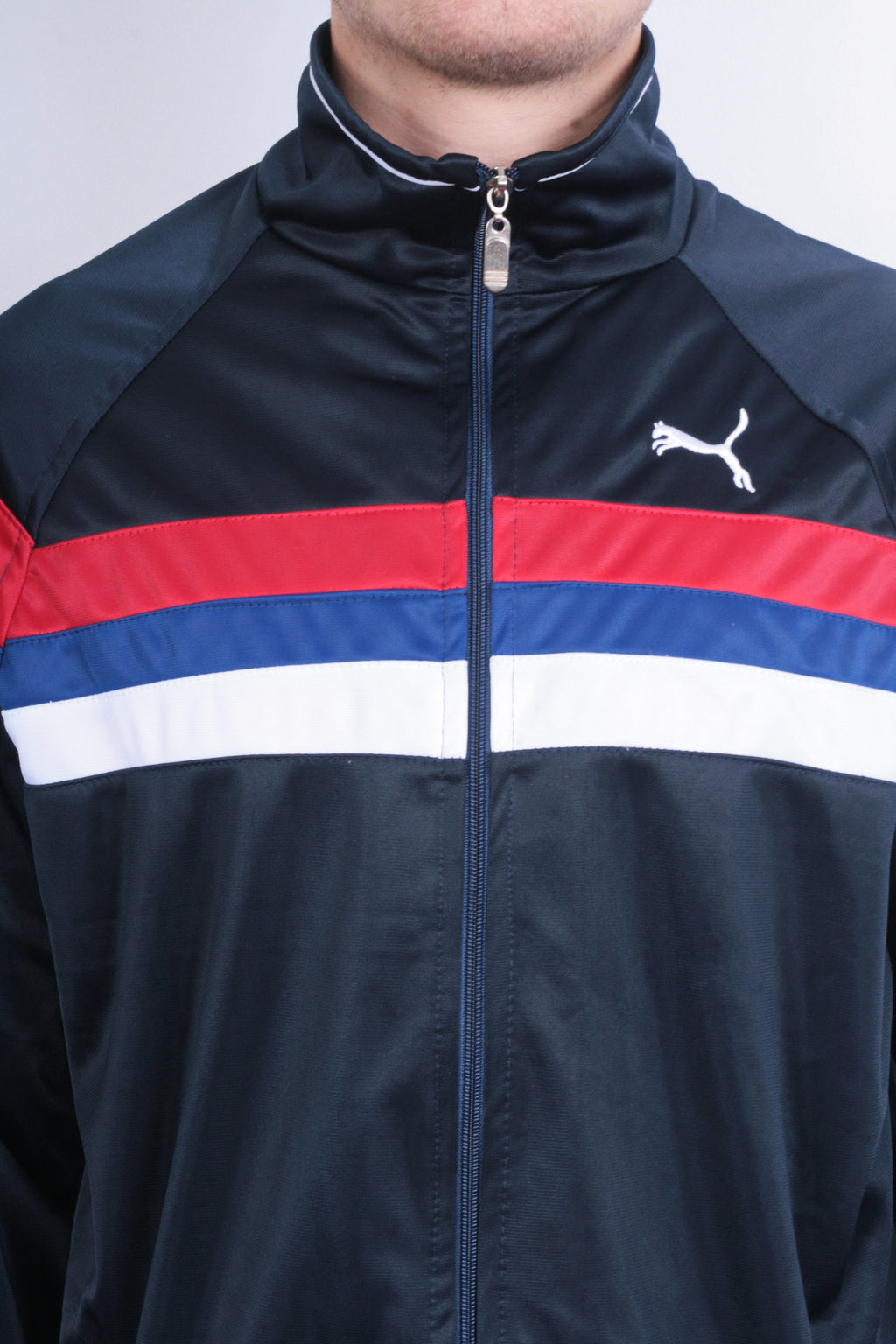 Danuta Mens XL Jacket Tracksuit Top Full Zipper Blue Sport - RetrospectClothes