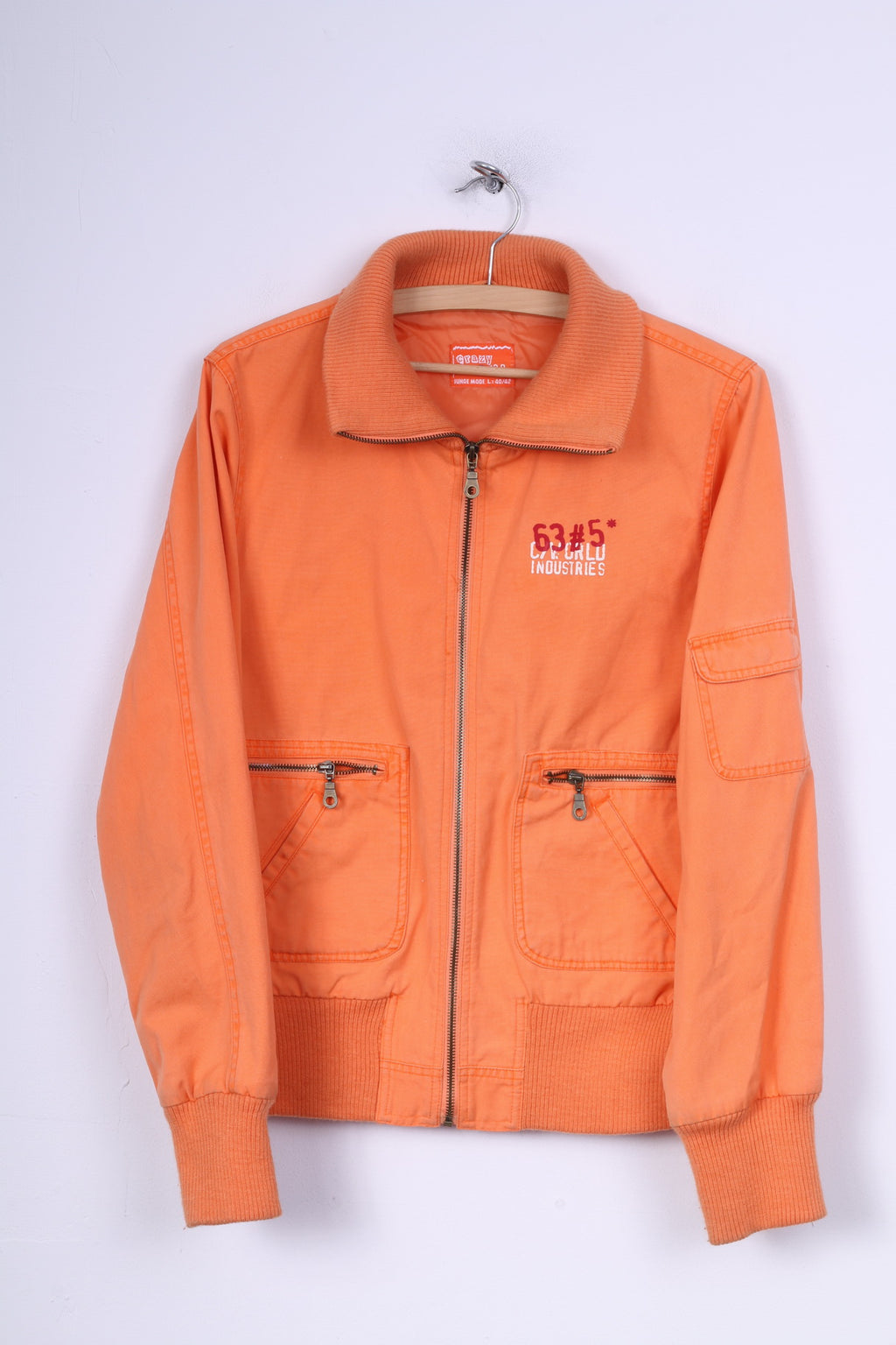 Crazy World Womens L 40/42 Jacket Lightweight Full Zipper