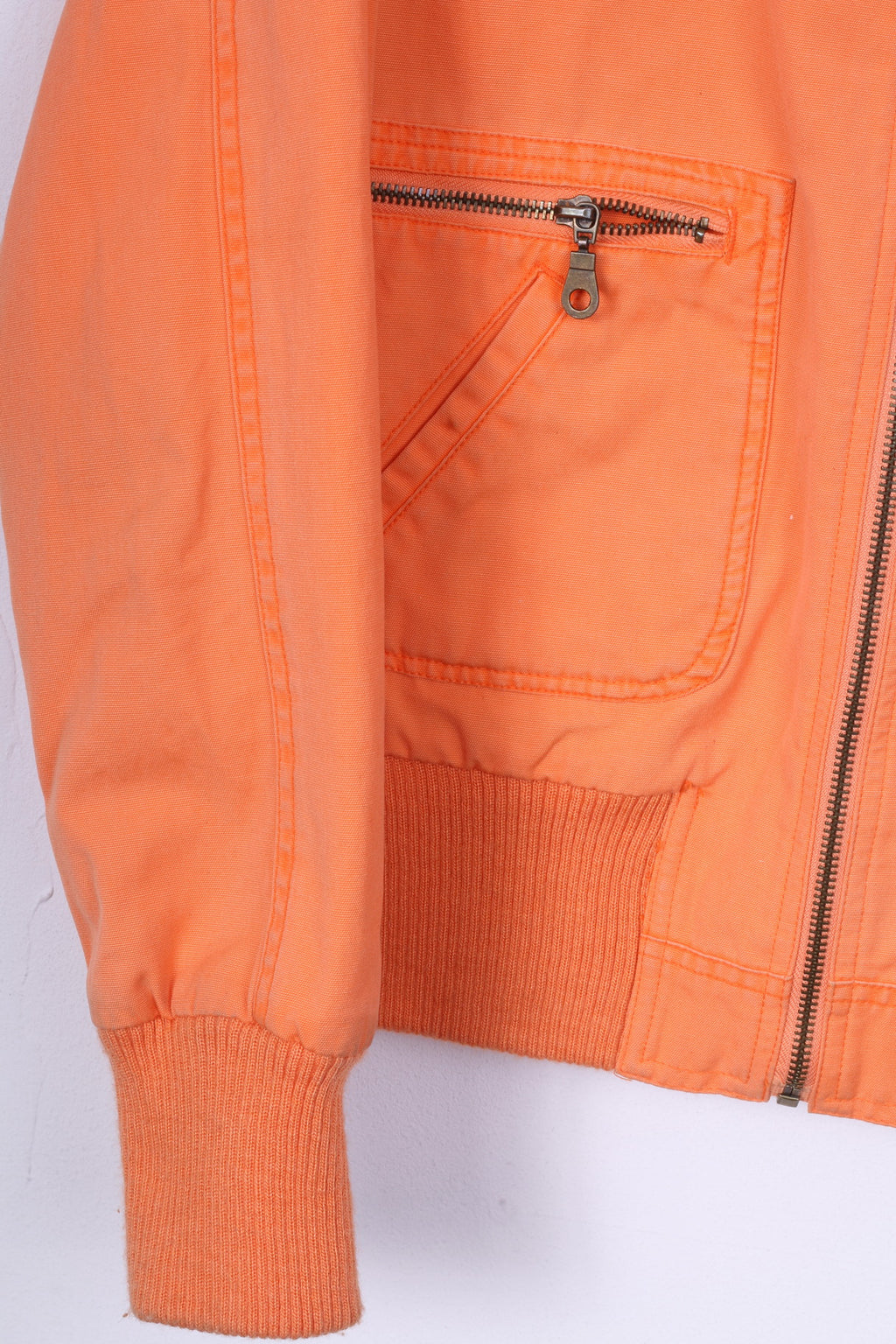 Crazy World Womens L 40/42 Jacket Lightweight Full Zipper Jungle Mode Cotton 2 Pocket Top