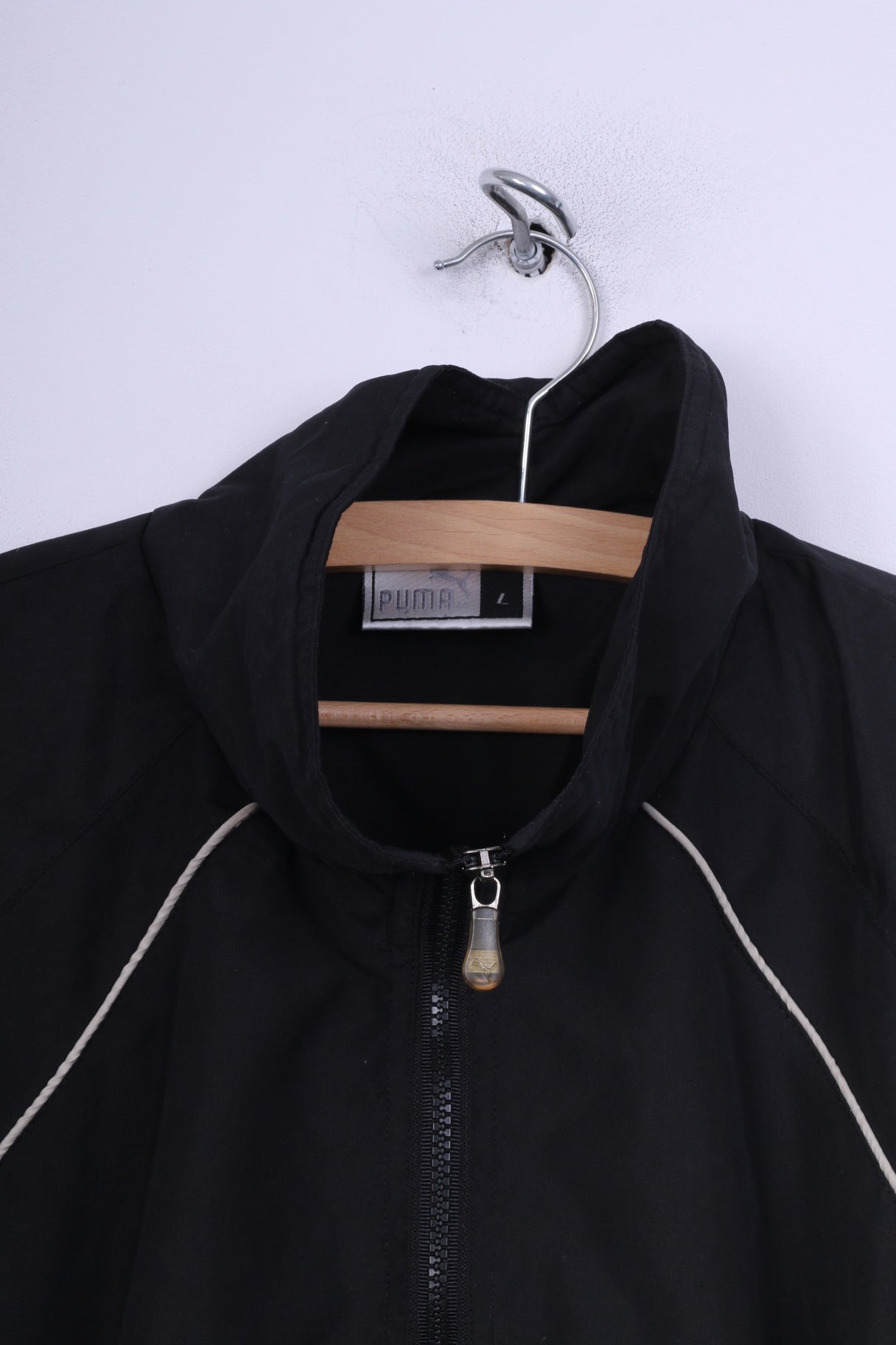 Puma Mens L Jacket Lightweight Black Full Zipper Sportswear Sport Top Training