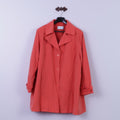 Cappotto Ulla Popkeen da donna 56 30 3XL, spallacci classici leggeri con bottoni color pesca