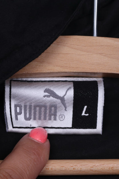 Giacca Puma da uomo L leggera nera con cerniera intera Abbigliamento sportivo Sport Top Training 