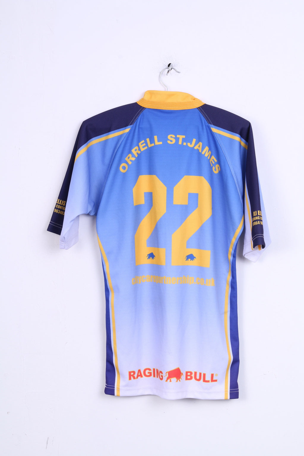 Raging Bull ORRELL ST.JAMES ARLFC Polo da uomo 40 L sportiva blu a maniche corte