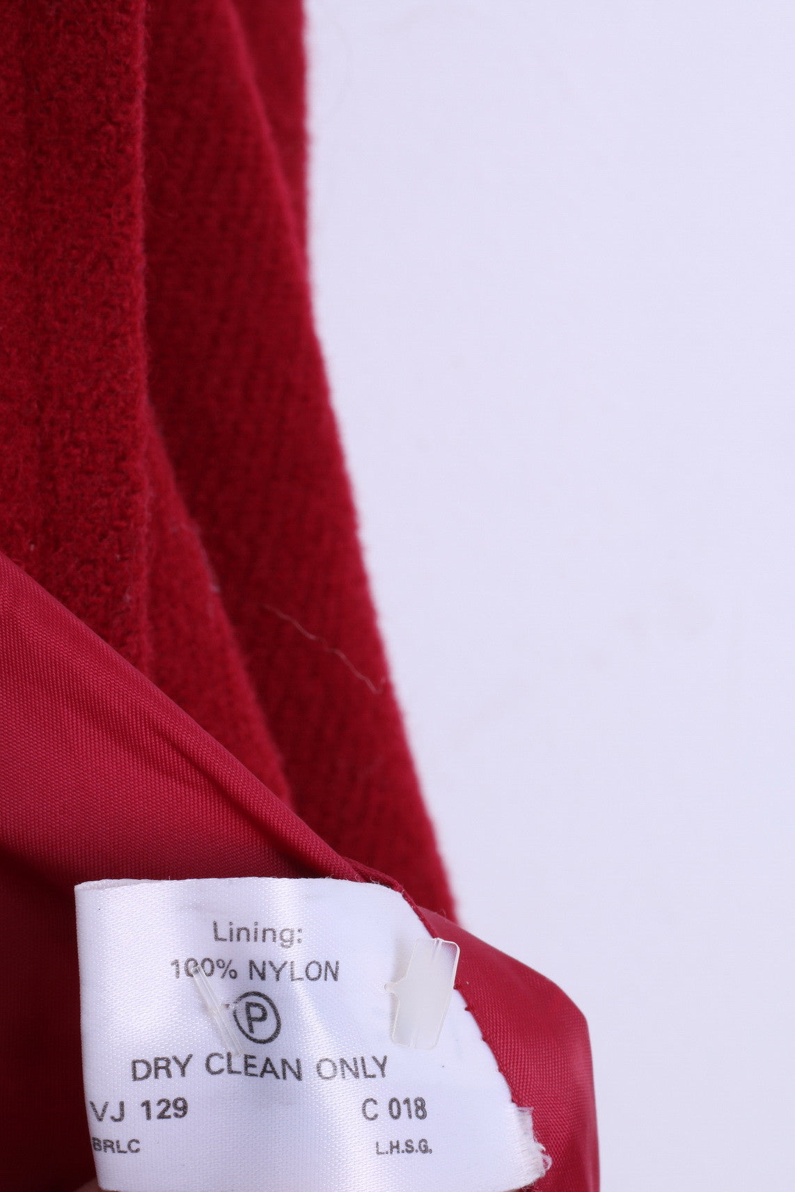 ESSENTIALS Womens 16 XL Jacket Coat Wool Double Breasted Red - RetrospectClothes