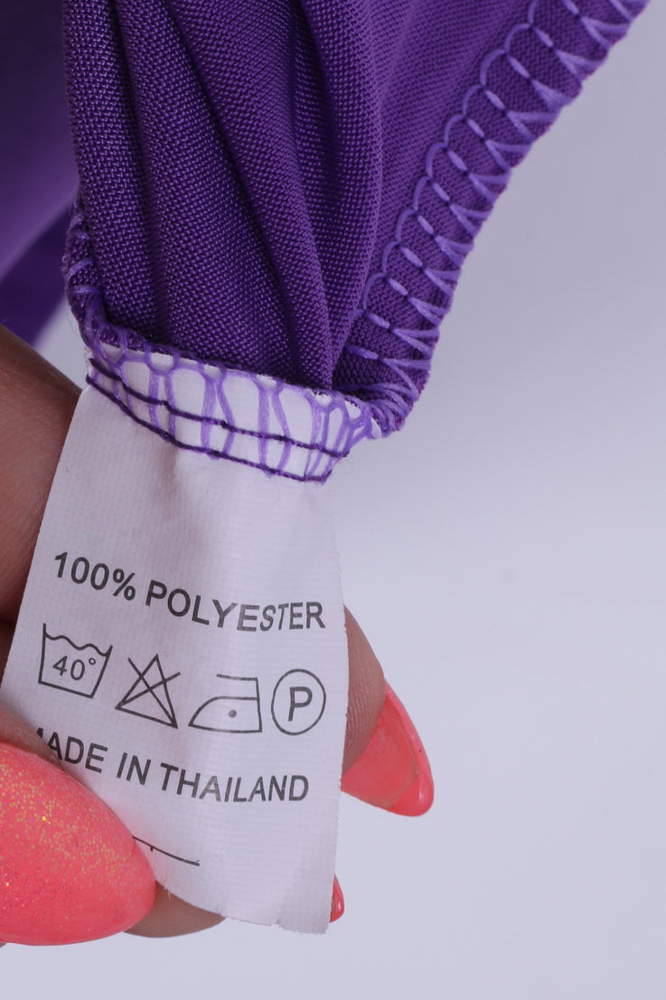 Womens S Long Top Blouse Tunic Purple Summer Beach Dress Sleeveless