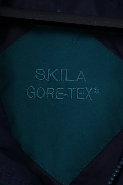SKILA Parka à capuche avec fermeture éclair complète pour homme 54 XL Vert Gore-Tex