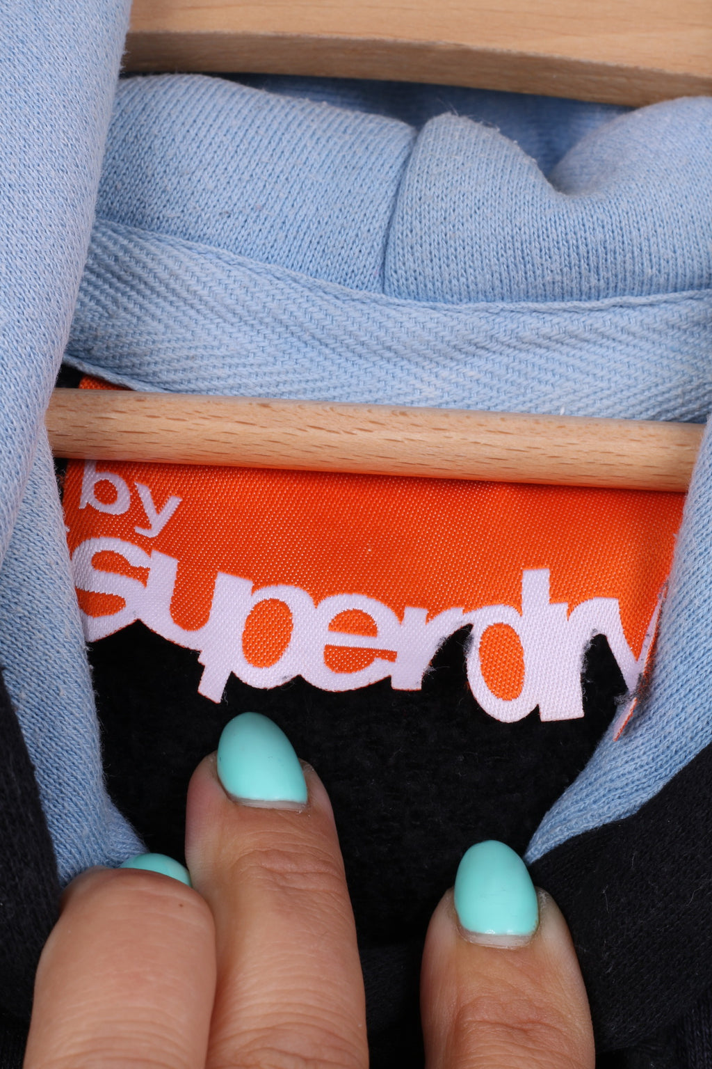 Superdry Kings Mens S Sweatshirt Black Cotton Hooded Jumper #22