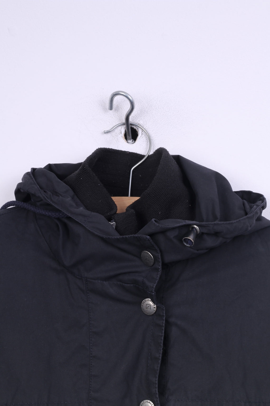 Giacca da donna M rossa verde della Scandinavia femminile con cappuccio in cotone nero 