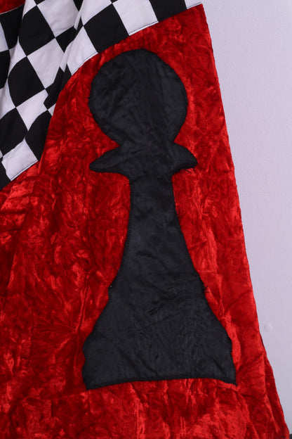 Costume da donna di Halloween XL di Alice nel Paese delle Meraviglie rosso dettagliato in 2 pezzi 
