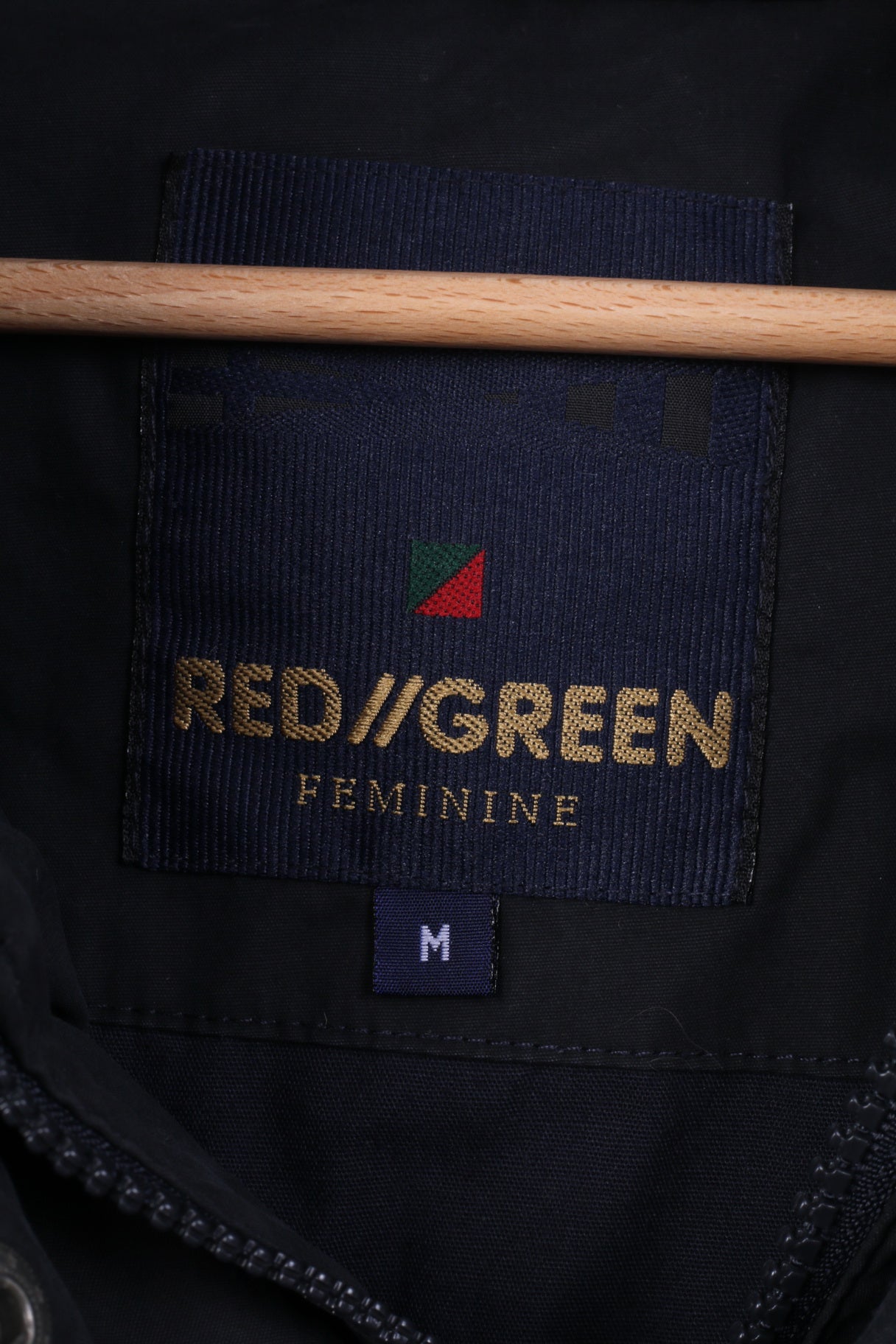 Giacca da donna M rossa verde della Scandinavia femminile con cappuccio in cotone nero 