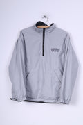 Chiavas Regal 12 Veste S réversible pour homme Gris Col zippé Polaire Poches extérieures 