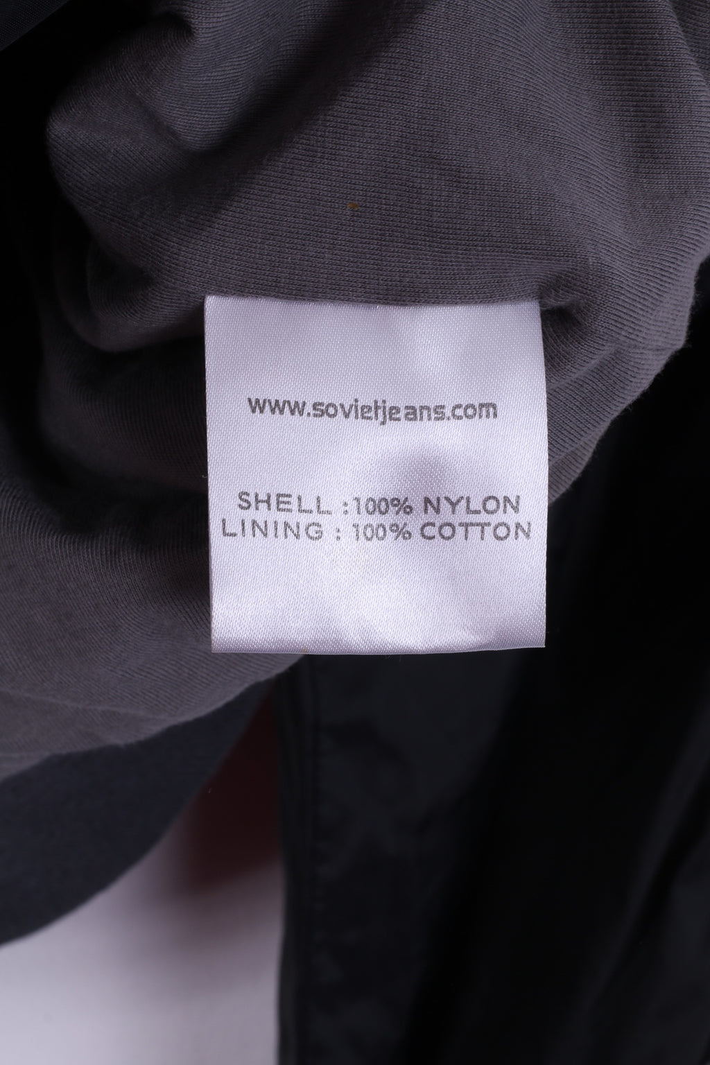 Soviet Jeans Men L Jacket Black Nylon Full Zipper Beyond Jeans Light Top