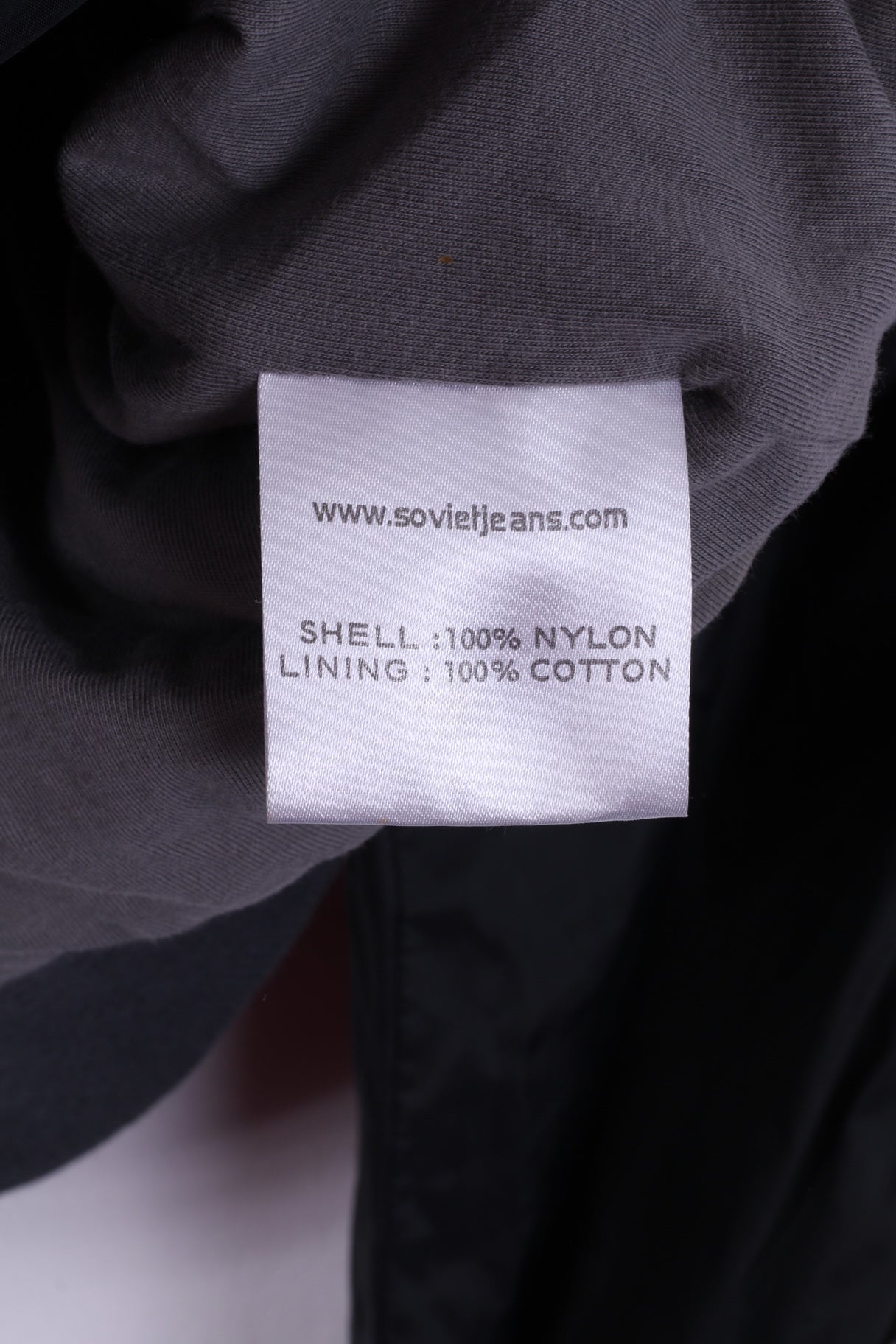 Soviet Jeans Men L Jacket Black Nylon Full Zipper Beyond Jeans Light Top