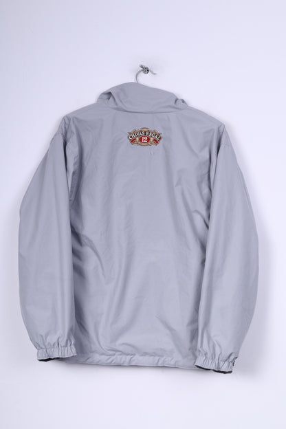 Chiavas Regal 12 Mens S Jacket Reversible Grey Zip Neck Fleece Outdoor Pockets