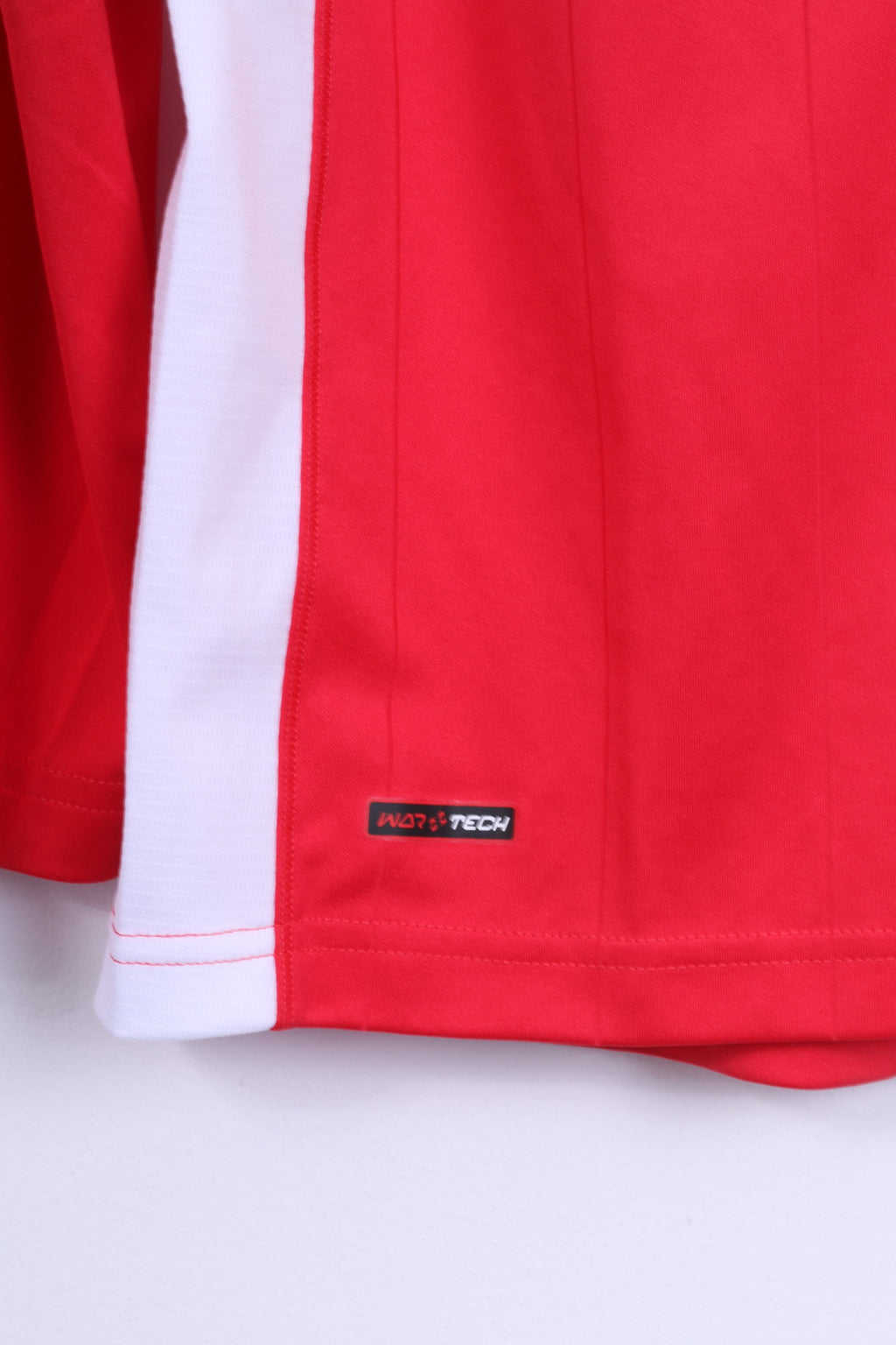 Warrior Mens XL Polo Shirt Red White Unleash Hell Long Sleeve Jersey