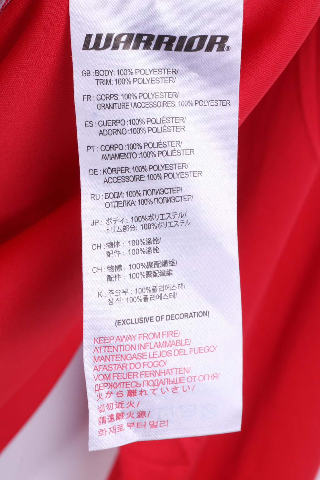 Warrior Mens XL Polo Shirt Red White Unleash Hell Long Sleeve Jersey