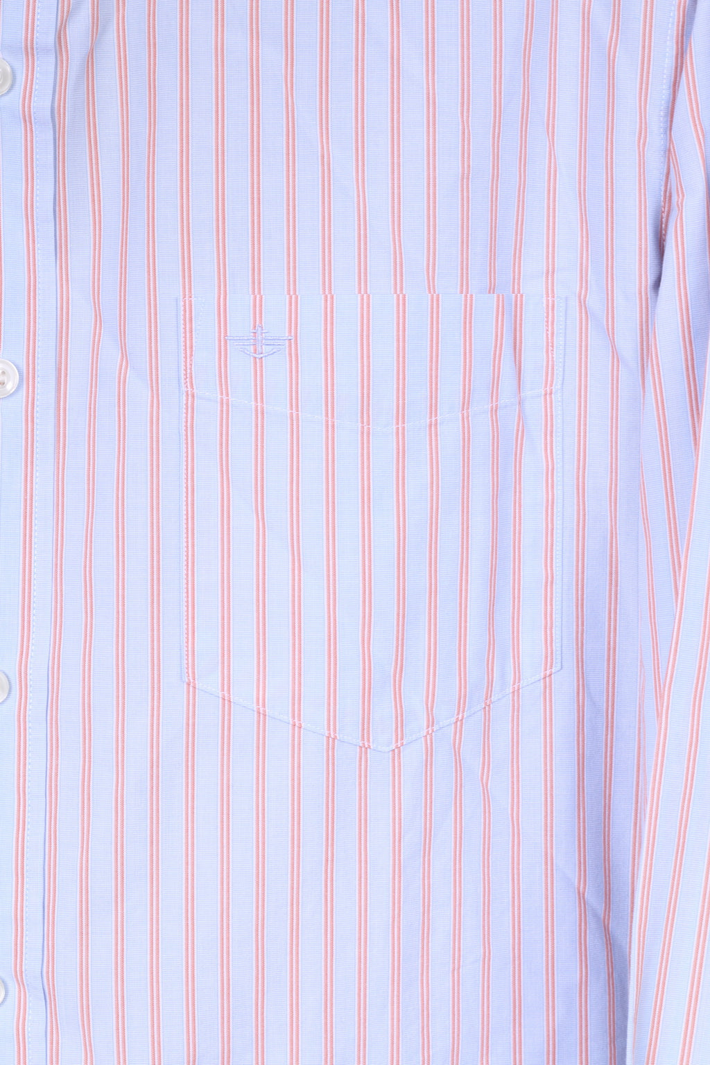 Dockers Mens L Casual Shirt Long Sleeve Blue Striped Modern Classic