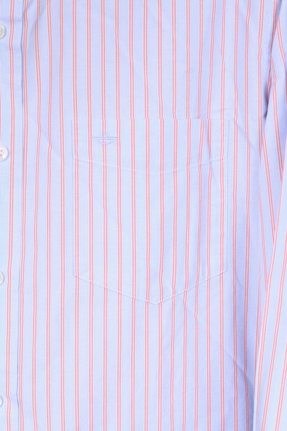 Dockers Mens L Casual Shirt Long Sleeve Blue Striped Modern Classic