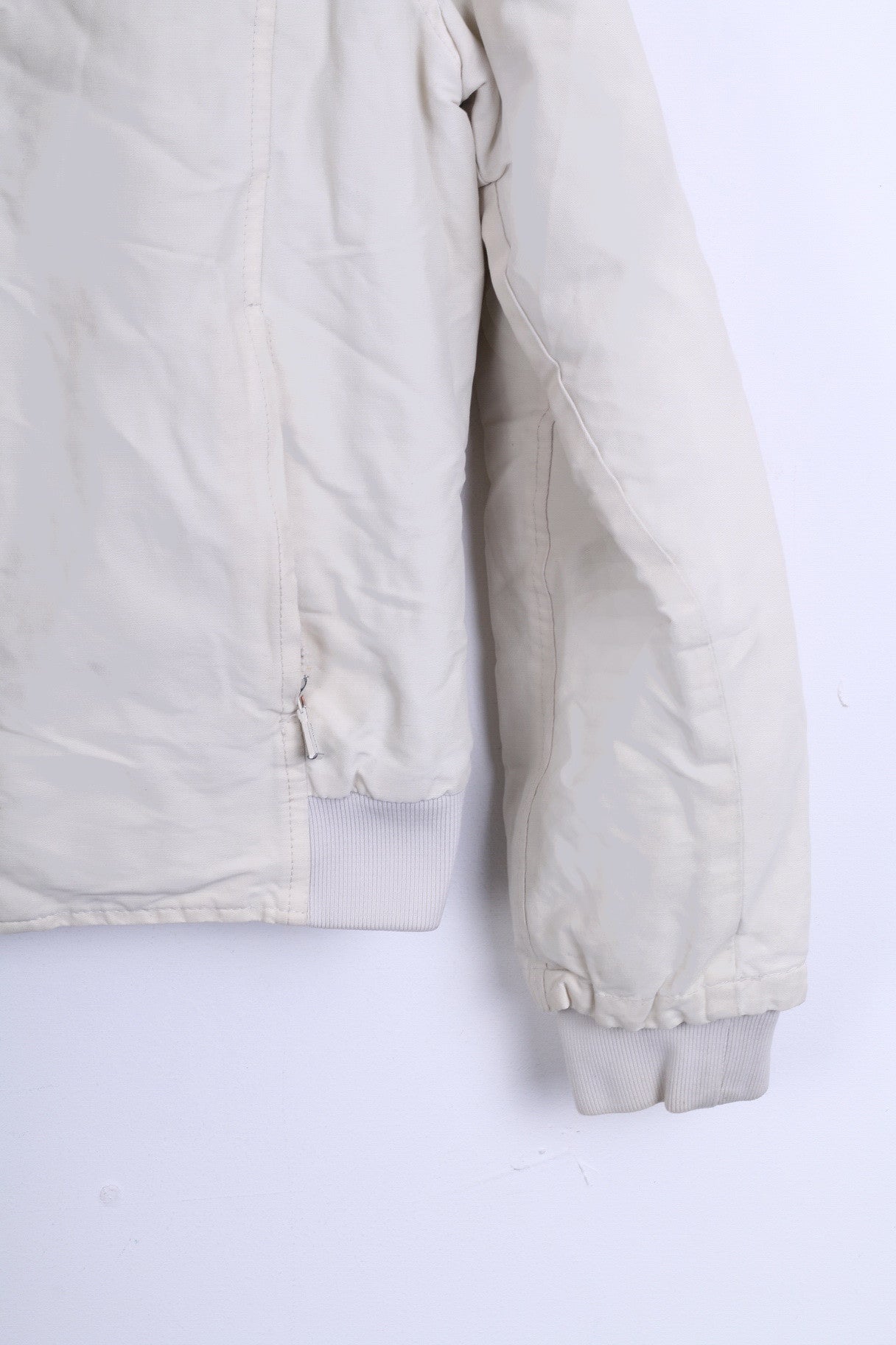 Henri Lloyd W63 Womens 3 M Jacket Ecru Cotton Nylon Winter Padded - RetrospectClothes