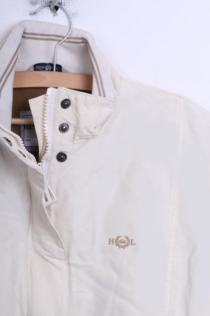 Henri Lloyd W63 Womens 3 M Jacket Ecru Cotton Nylon Winter Padded - RetrospectClothes