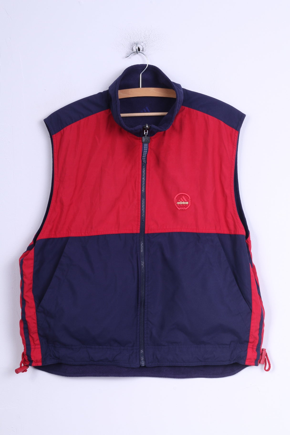 Adidas Golf Mens M Bodywarmer Marine Double Face Zip Up Gilet Sans Manches